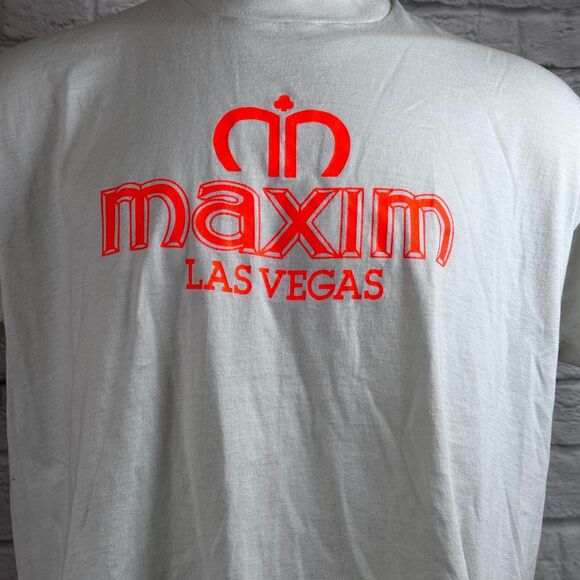 Las Vegas Maxim Mens T-Shirt 2XL Screen Stars Best Made USA 50/50 Single Stitch - Picture 5 of 7